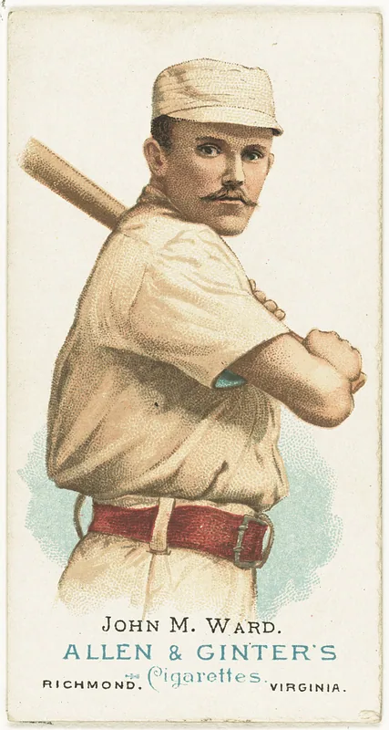 Front of John Ward card, 1887 N28 World's Champions, 1st series, catalog no. 10