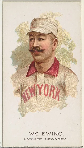 Front of Buck Ewing card, 1888 N29 World's Champions, 2nd series, catalog no. 1