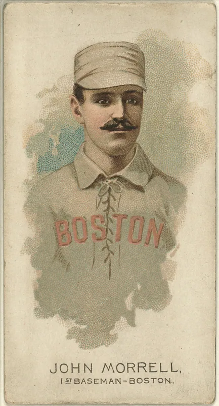 Front of John Morrill card, 1888 N29 World's Champions, 2nd series, catalog no. 5