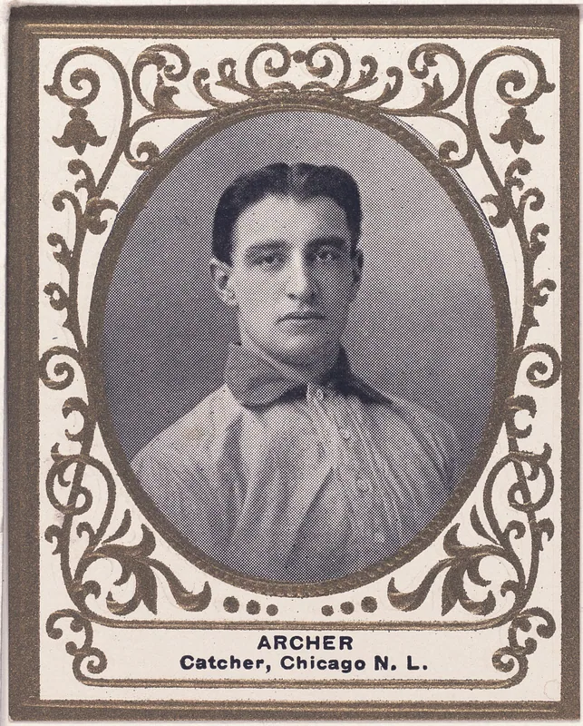 Front of Jimmy Archer card, 1909 T204 Ramly, catalog no. 4