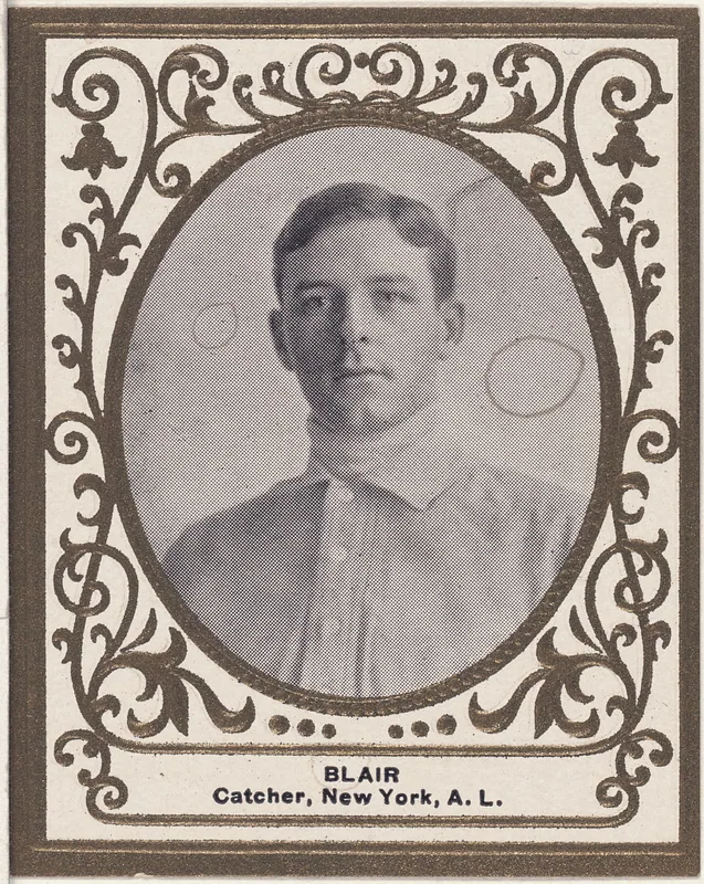 Front of Walter Blair card, 1909 T204 Ramly, catalog no. 14