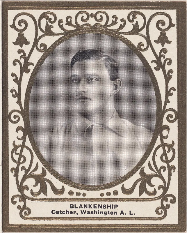 Front of Cliff Blankenship card, 1909 T204 Ramly, catalog no. 15