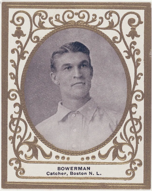 Front of Frank Bowerman card, 1909 T204 Ramly, catalog no. 16