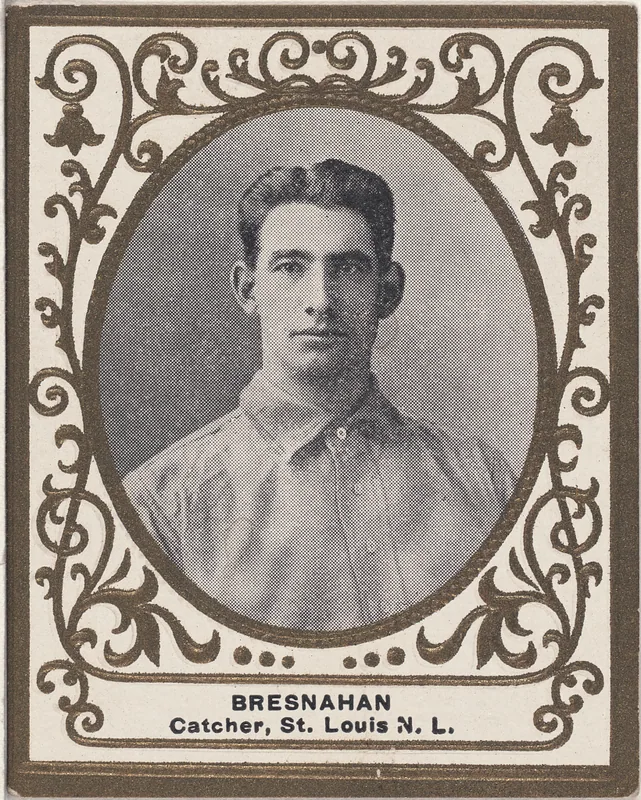 Front of Roger Bresnahan card, 1909 T204 Ramly, catalog no. 18