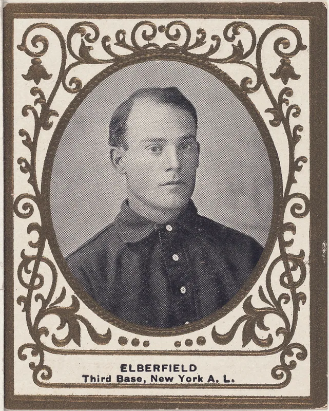 Front of Kid Elberfeld card, 1909 T204 Ramly, catalog no. 44
