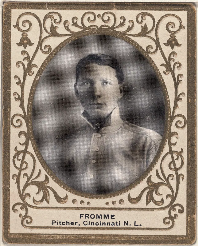 Front of Art Fromme card, 1909 T204 Ramly, catalog no. 50