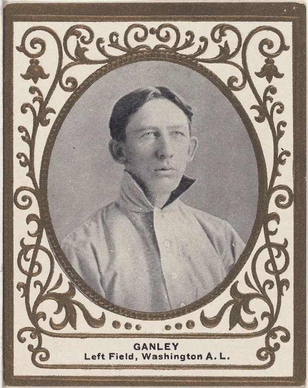 Front of Bob Ganley card, 1909 T204 Ramly, catalog no. 51