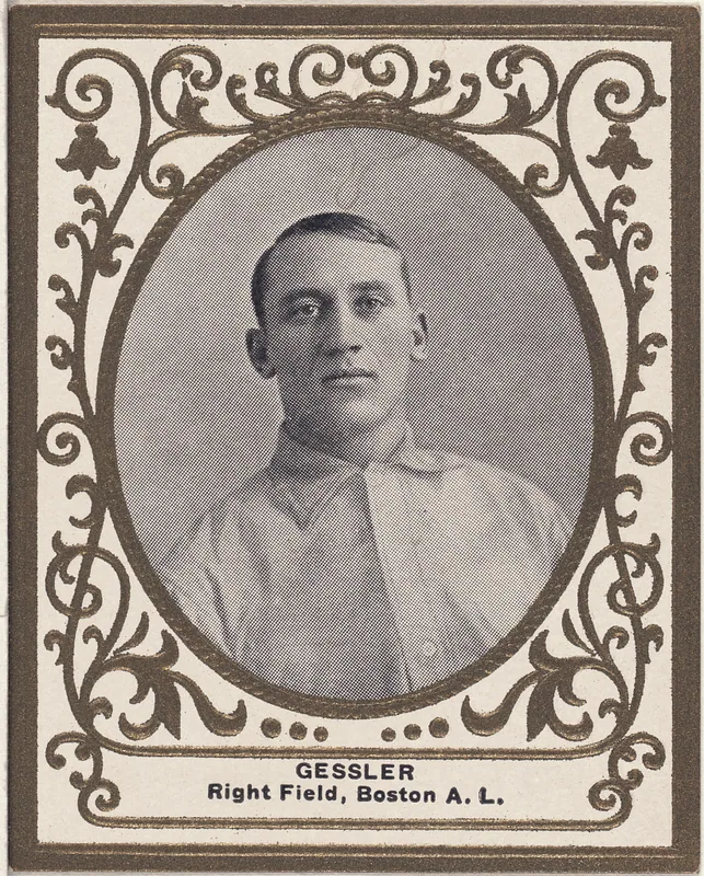 Front of Doc Gessler card, 1909 T204 Ramly, catalog no. 52