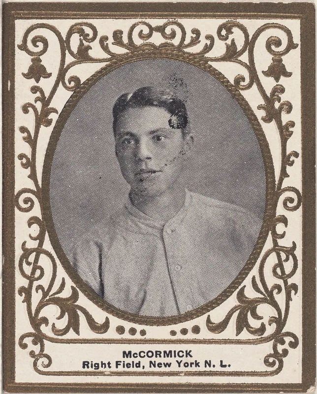 Front of Moose McCormick card, 1909 T204 Ramly, catalog no. 78