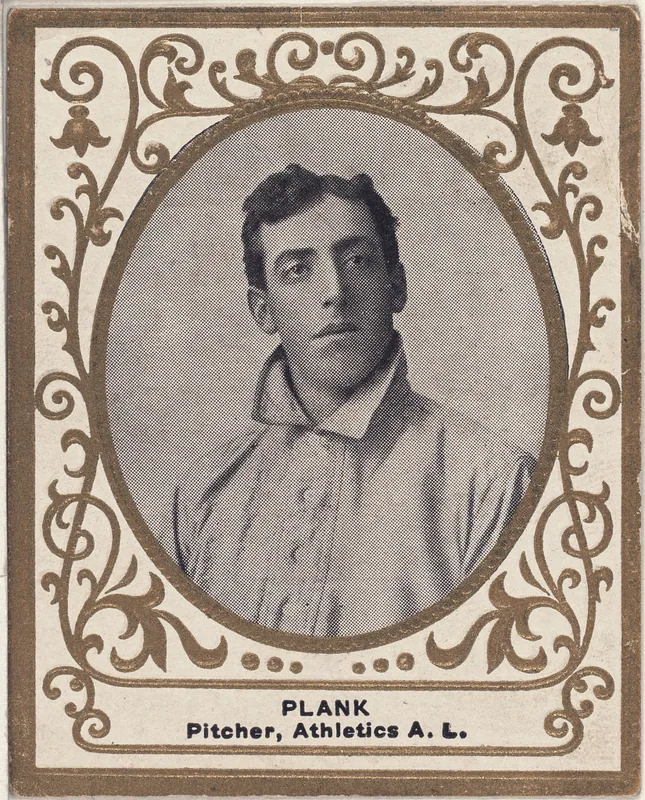 Front of Eddie Plank card, 1909 T204 Ramly, catalog no. 98