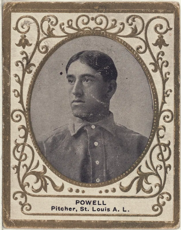 Front of Jack Powell card, 1909 T204 Ramly, catalog no. 99
