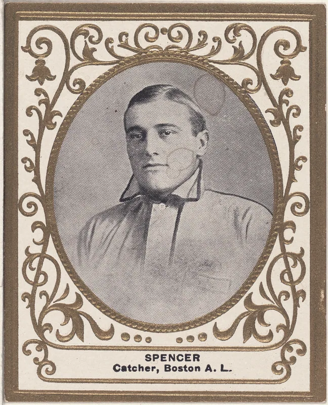 Front of Tubby Spencer card, 1909 T204 Ramly, catalog no. 113