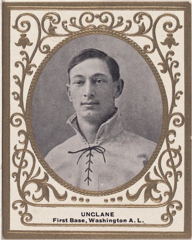 Front of Bob Unglaub card, 1909 T204 Ramly, catalog no. 122
