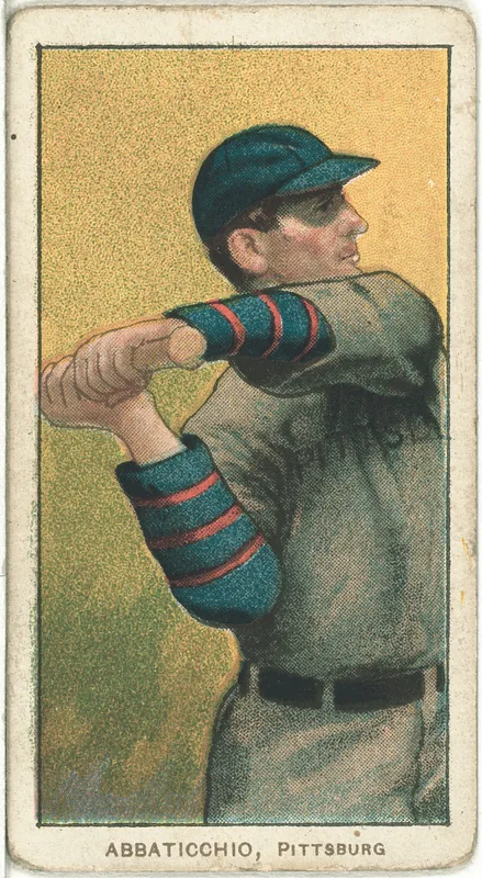 Front of Ed Abbaticchio card, 1909 T206 White Borders, catalog no. 11
