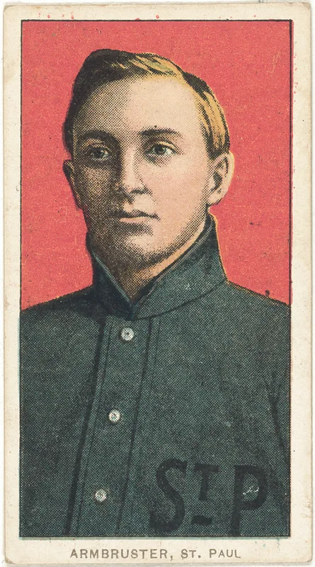 Front of Harry Armbruster card, 1909 T206 White Borders, catalog no. 118