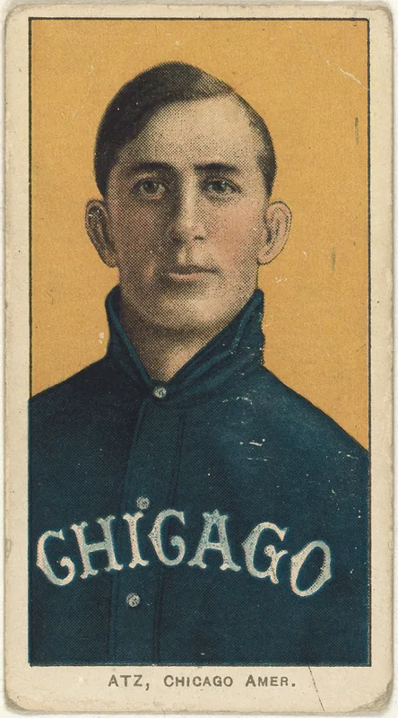Front of Jake Atz card, 1909 T206 White Borders, catalog no. 144