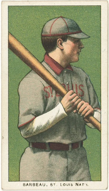 Front of Jap Barbeau card, 1909 T206 White Borders, catalog no. 192