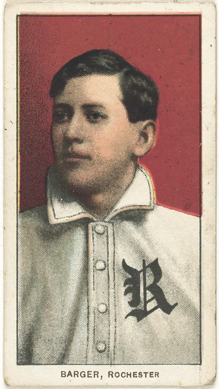 Front of Cy Barger card, 1909 T206 White Borders, catalog no. 199