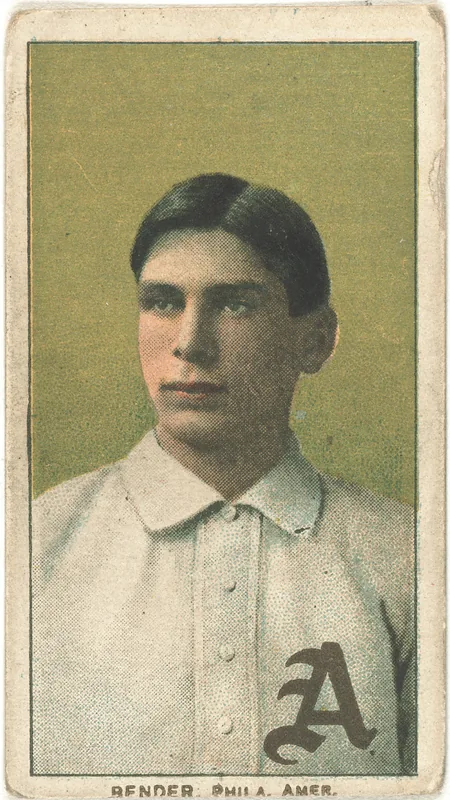 Front of Chief Bender card, 1909 T206 White Borders, catalog no. 331