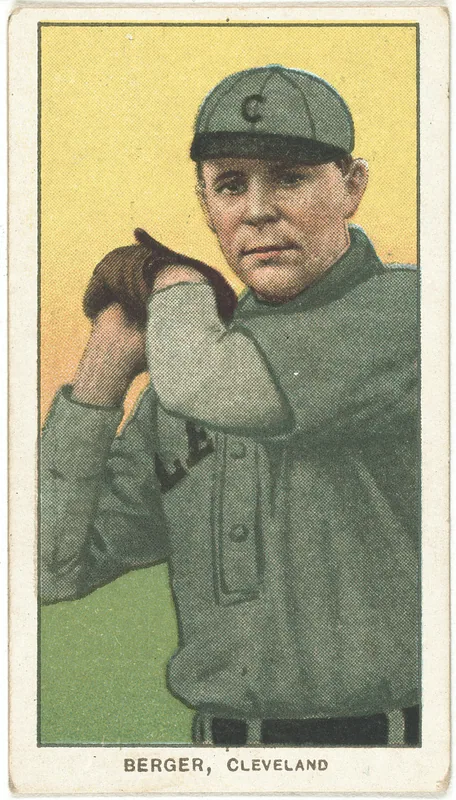Front of Heinie Berger card, 1909 T206 White Borders, catalog no. 376
