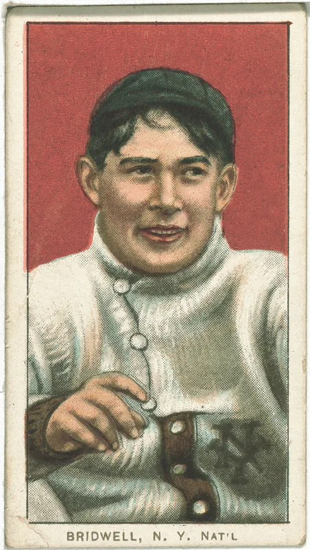 Front of Al Bridwell card, 1909 T206 White Borders, catalog no. 549