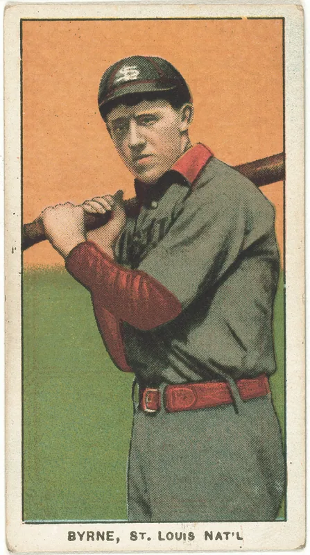 Front of Bobby Byrne card, 1909 T206 White Borders, catalog no. 686
