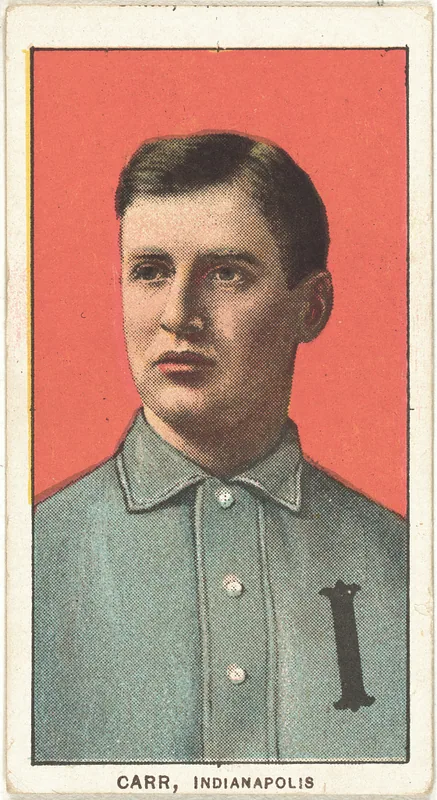 Front of Charley Carr card, 1909 T206 White Borders, catalog no. 740