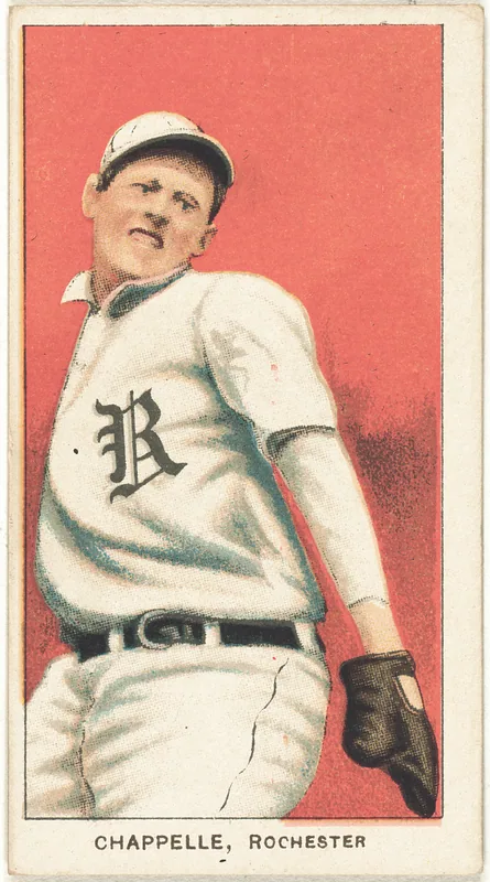 Front of Bill Chappelle card, 1909 T206 White Borders, catalog no. 830