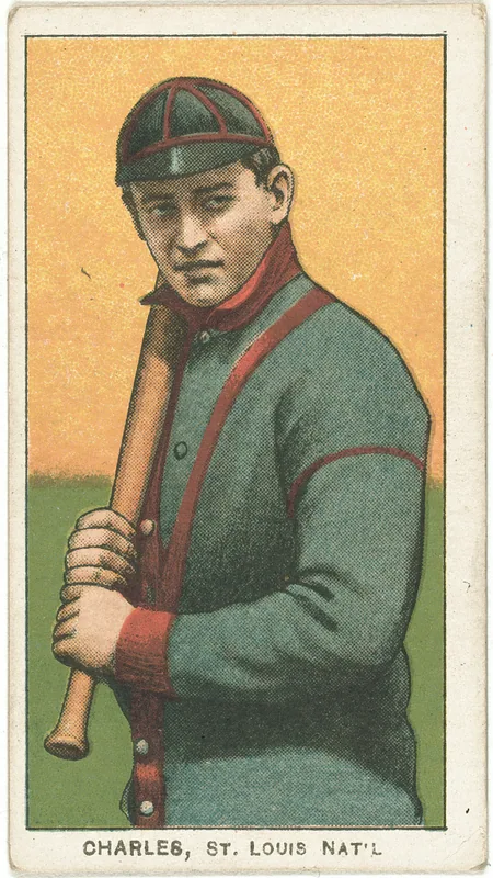 Front of Chappie Charles card, 1909 T206 White Borders, catalog no. 838