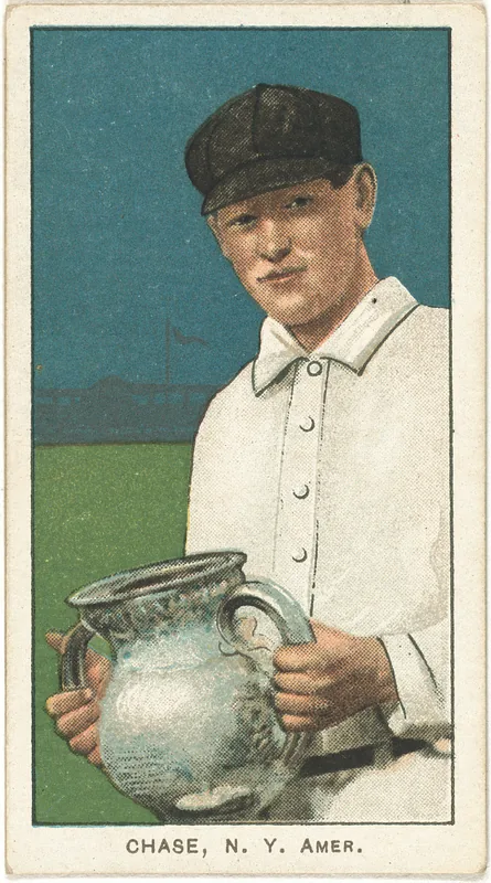 Front of Hal Chase card, 1909 T206 White Borders, catalog no. 851