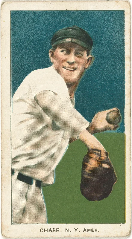 Front of Hal Chase card, 1909 T206 White Borders, catalog no. 899