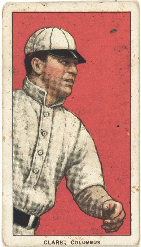 Front of Josh Clarke card, 1909 T206 White Borders, catalog no. 970