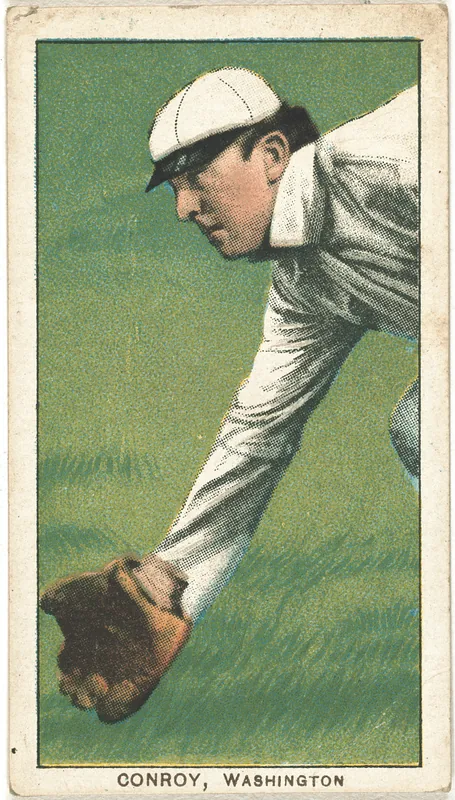 Front of Wid Conroy card, 1909 T206 White Borders, catalog no. 1093