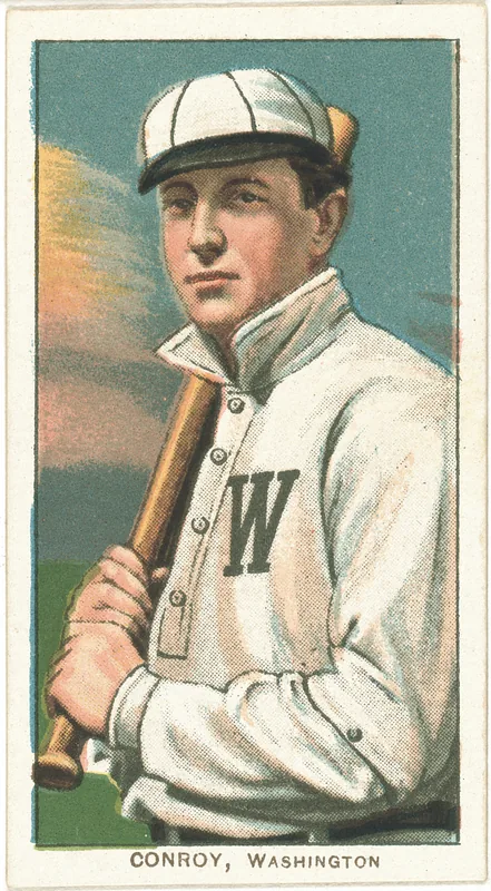 Front of Wid Conroy card, 1909 T206 White Borders, catalog no. 1102
