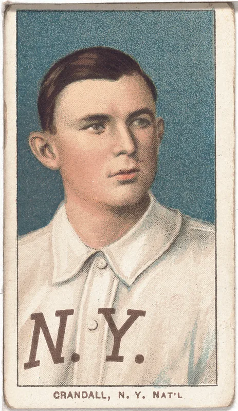 Front of Doc Crandall card, 1909 T206 White Borders, catalog no. 1124