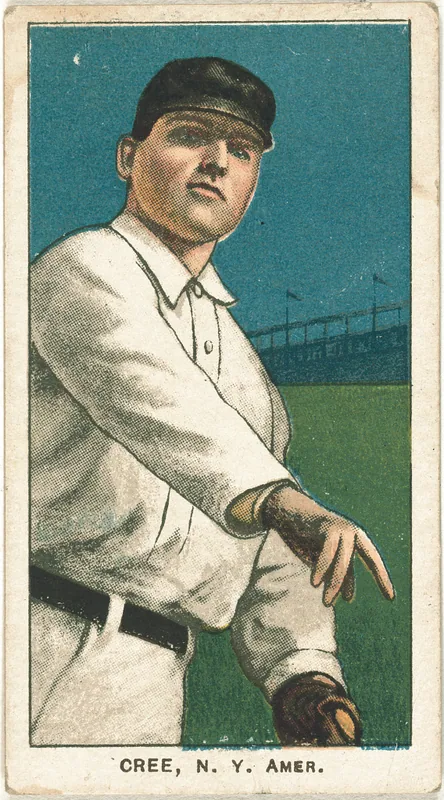 Front of Birdie Cree card, 1909 T206 White Borders, catalog no. 1188