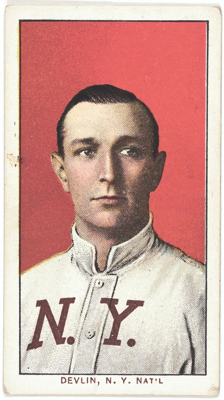 Front of Art Devlin card, 1909 T206 White Borders, catalog no. 1313