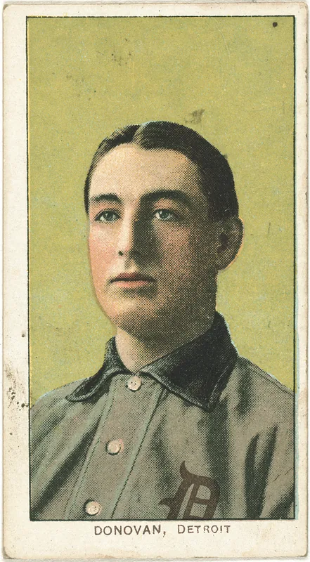 Front of Wild Bill Donovan card, 1909 T206 White Borders, catalog no. 1390