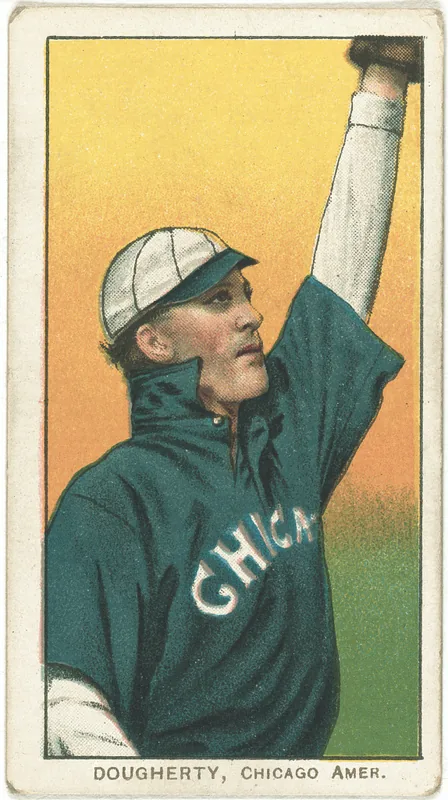 Front of Patsy Dougherty card, 1909 T206 White Borders, catalog no. 1471