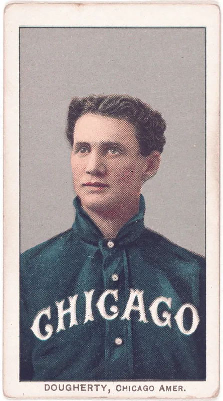 Front of Patsy Dougherty card, 1909 T206 White Borders, catalog no. 1477