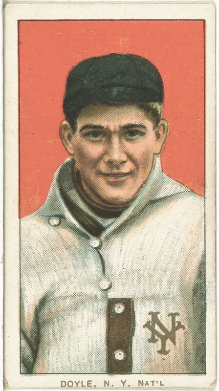 Front of Larry Doyle card, 1909 T206 White Borders, catalog no. 1536