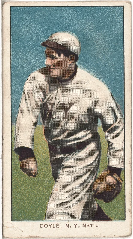 Front of Larry Doyle card, 1909 T206 White Borders, catalog no. 1544