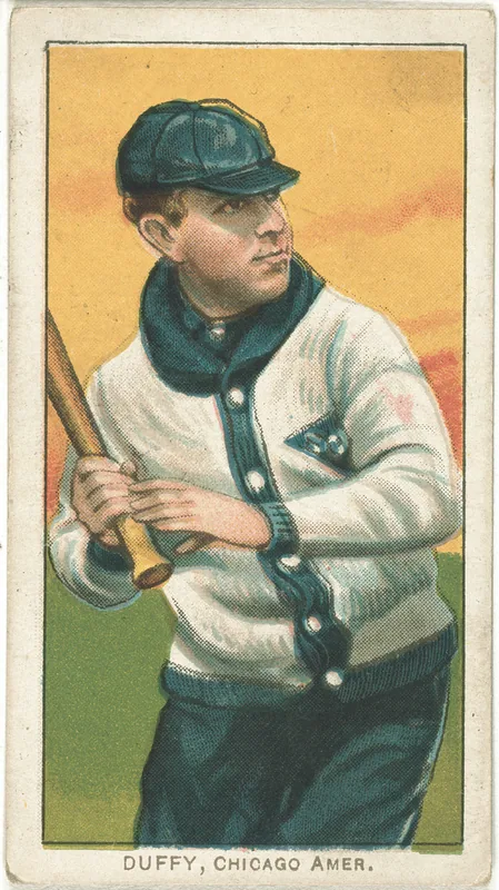 Front of Hugh Duffy card, 1909 T206 White Borders, catalog no. 1582
