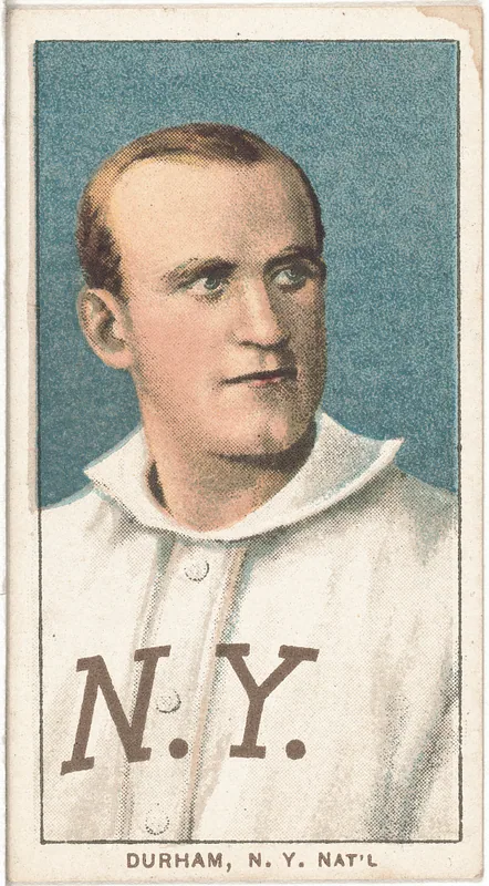 Front of Bull Durham card, 1909 T206 White Borders, catalog no. 1608
