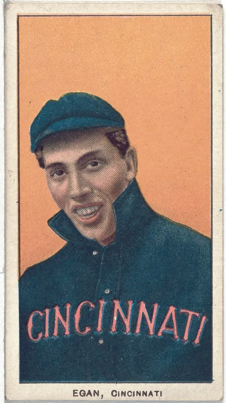 Front of Dick Egan card, 1909 T206 White Borders, catalog no. 1645