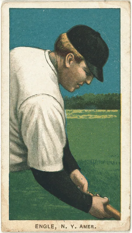 Front of Clyde Engle card, 1909 T206 White Borders, catalog no. 1691