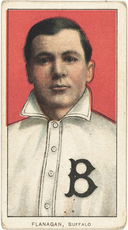 Front of Steamer Flanagan card, 1909 T206 White Borders, catalog no. 1797