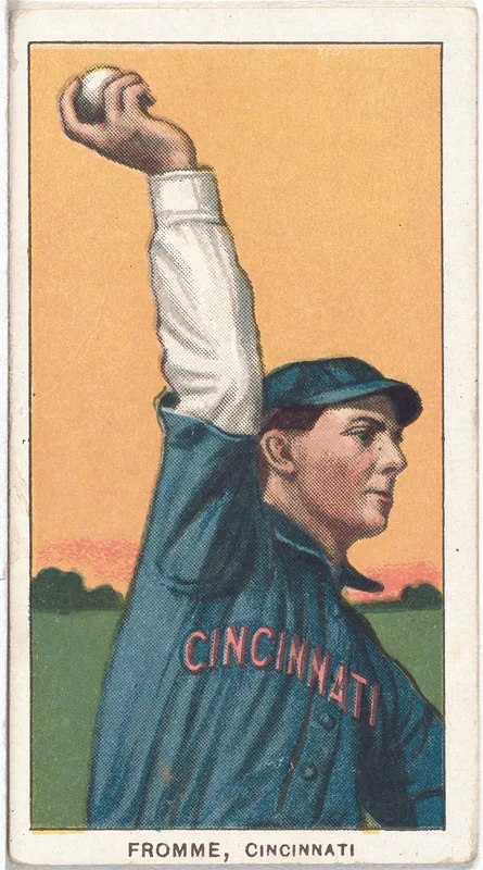 Front of Art Fromme card, 1909 T206 White Borders, catalog no. 1864