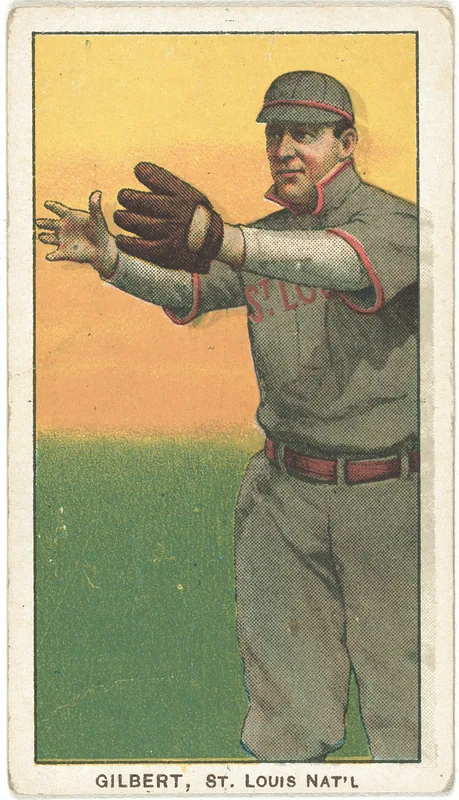 Front of Billy Gilbert card, 1909 T206 White Borders, catalog no. 1940