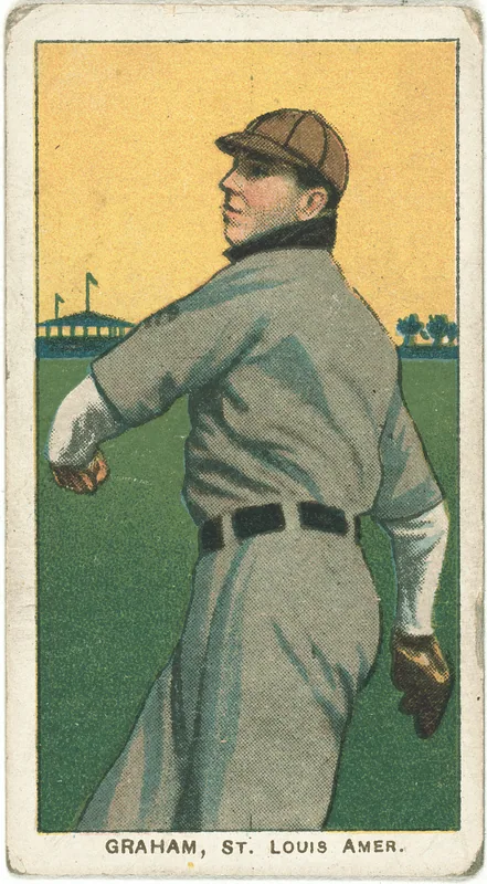 Front of Bill Graham card, 1909 T206 White Borders, catalog no. 1953